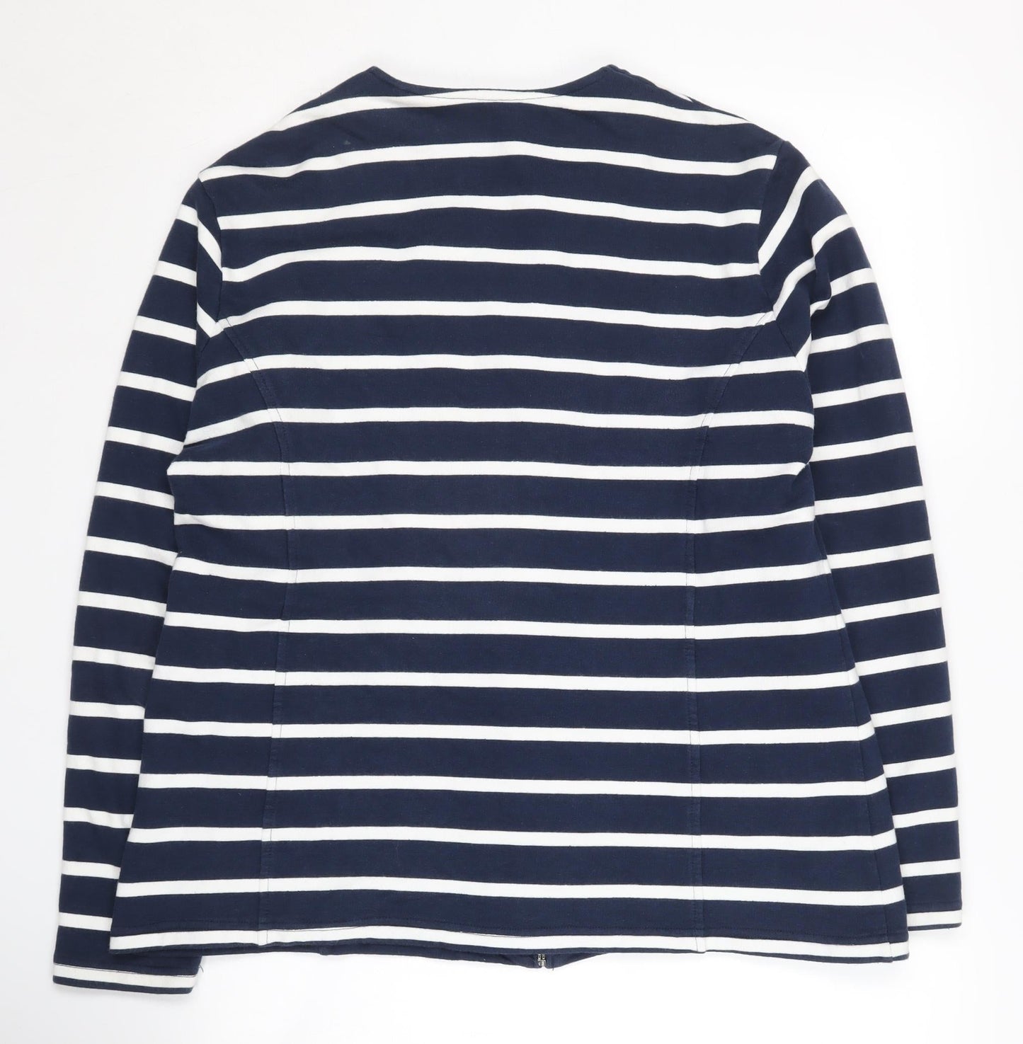 Tulchan Women's Blue Striped Jacket Size 18 Casual