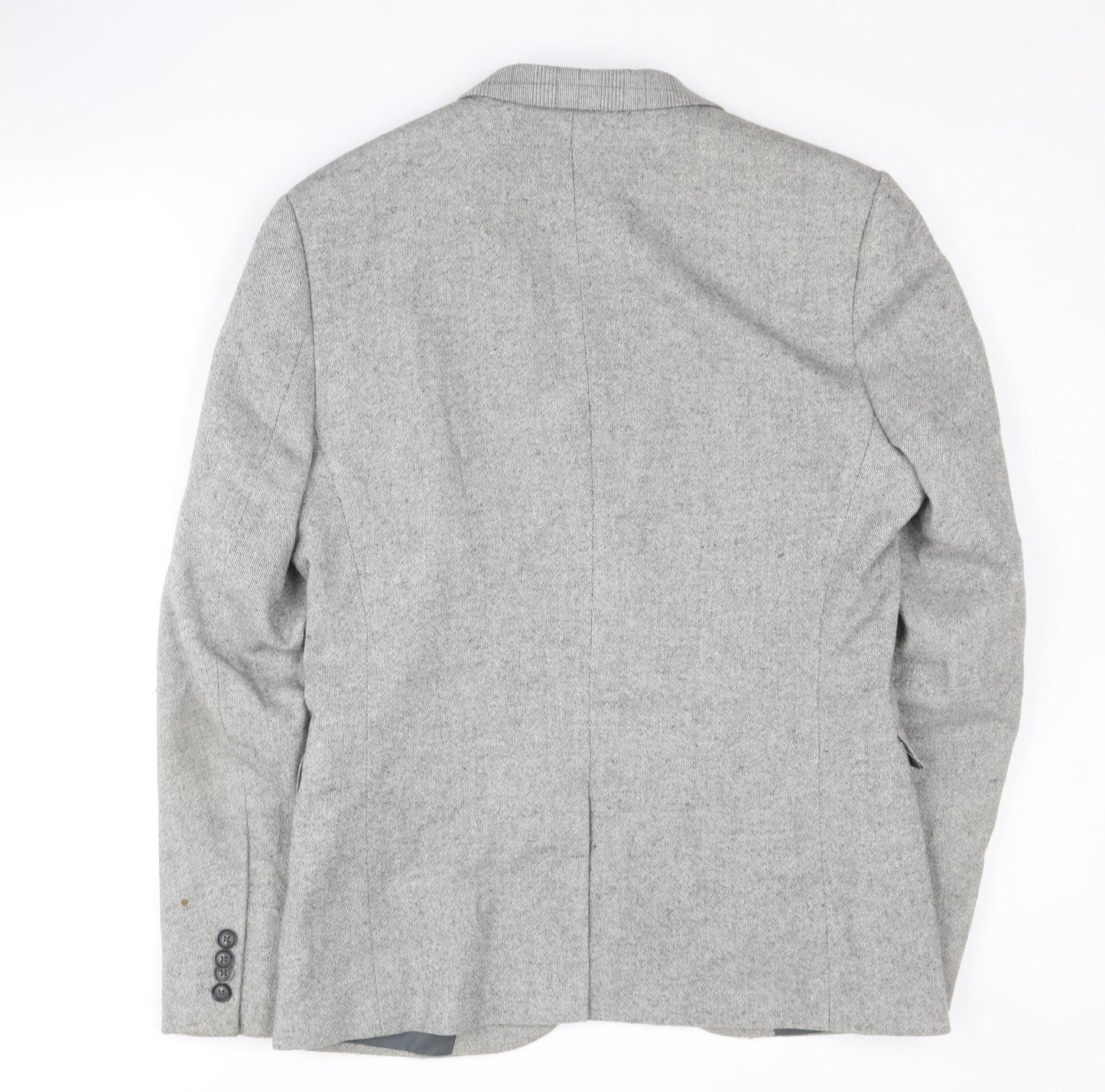 Topman Men's Grey Blazer 40 Regular Fit Formal Jacket