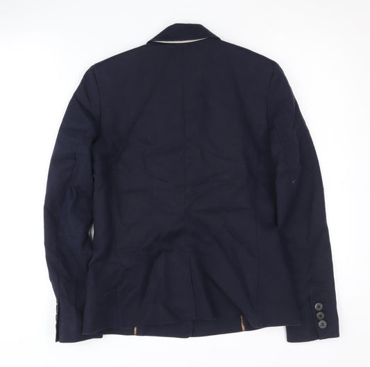MNG Women's Blue Blazer, Size 8, Business Classic