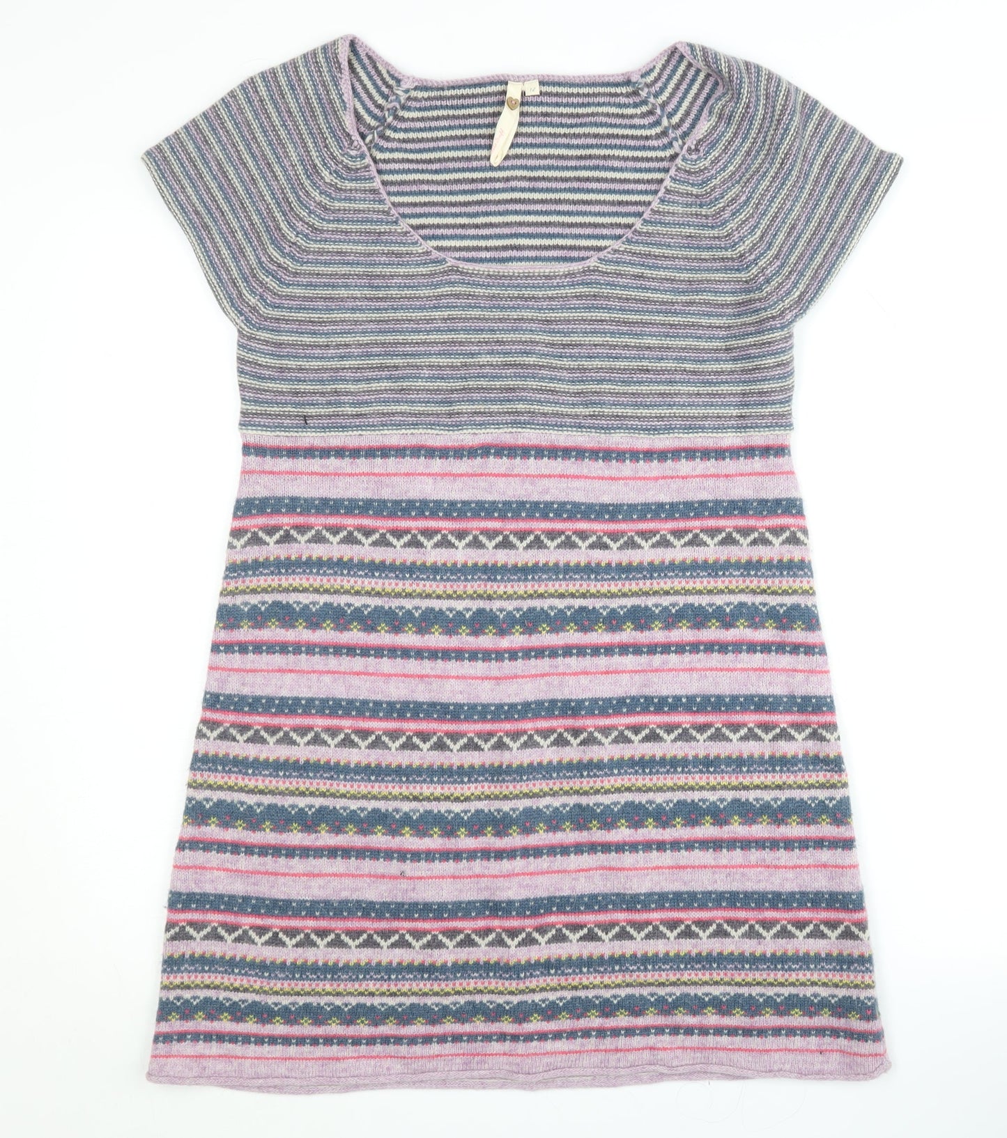 White Stuff Women’s Multicoloured Fair Isle Shift Dress