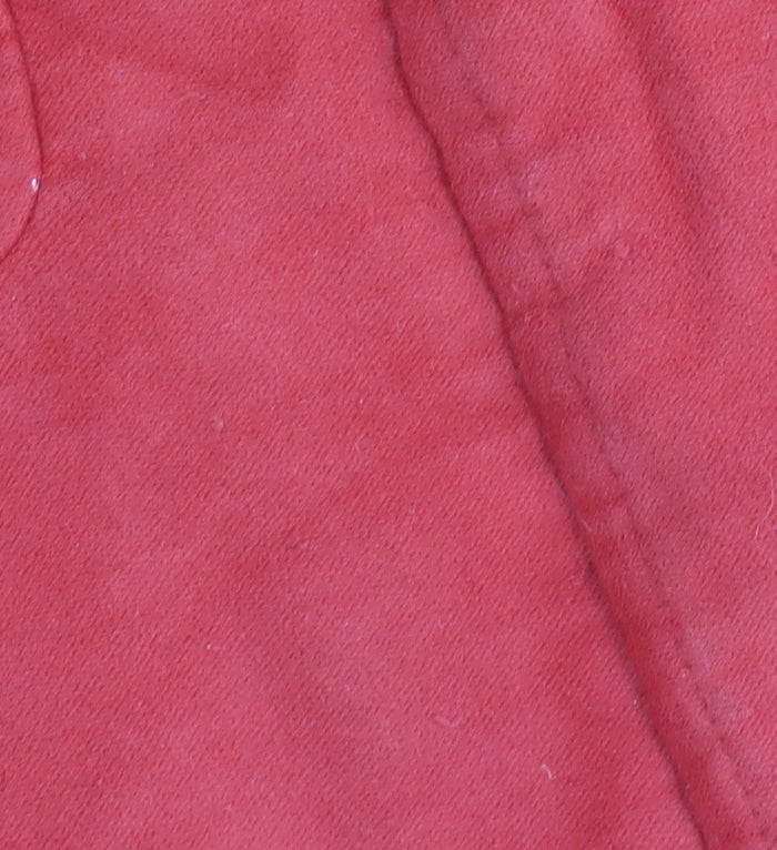 White Stuff Red Cotton Hooded Parka Women Size 16
