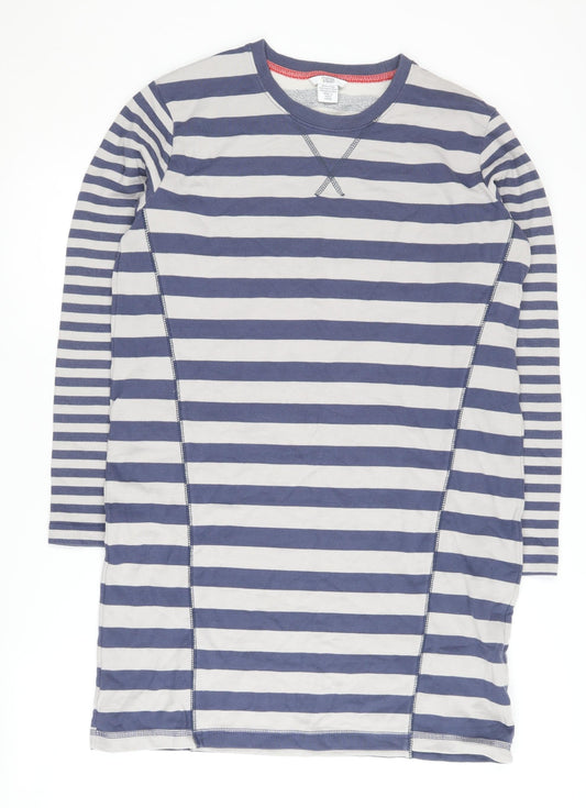 Mamas & Papas Women's Blue Striped T-Shirt Dress Size 12