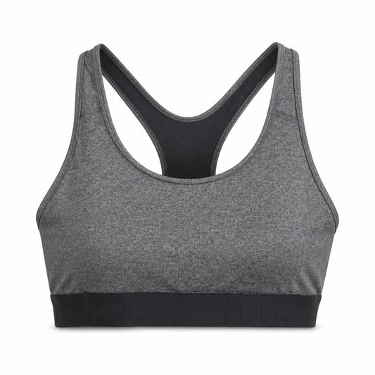 Front view of Adidas Women's Grey Alphaskin Medium Active Tank