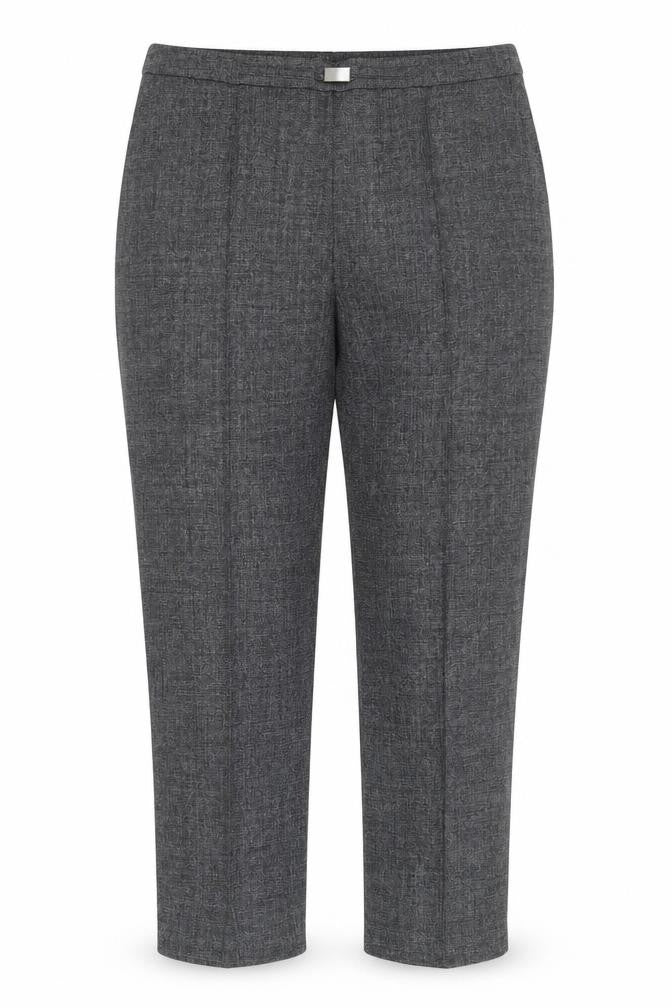 Front view of Honor Millburn Women's Grey Trousers, size 18