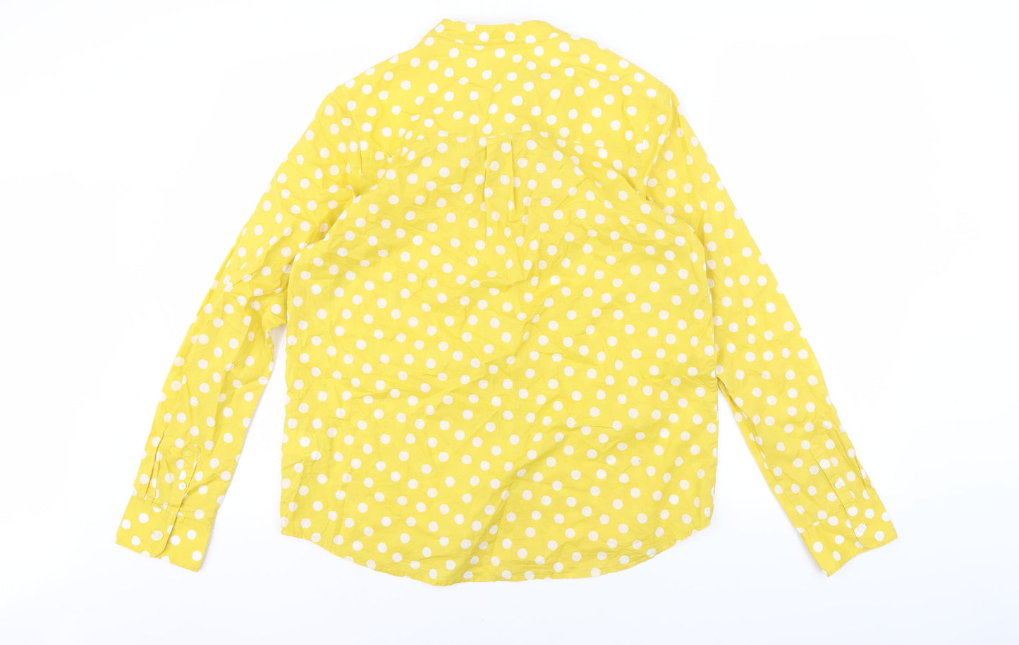 Boden Women's Yellow Polka Dot Blouse UK 14