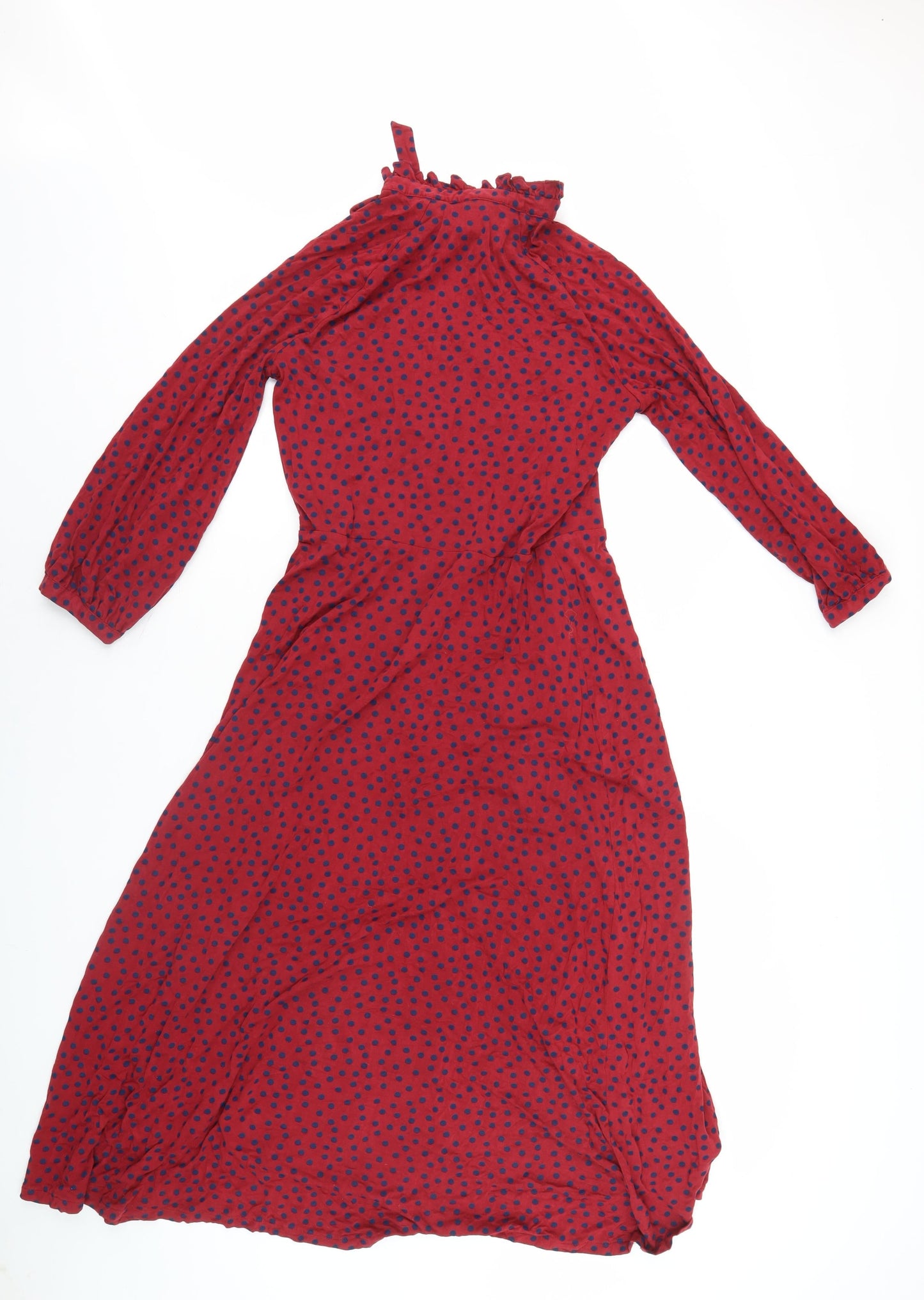 Boden Women’s Red Polka Dot A-Line Midi Dress