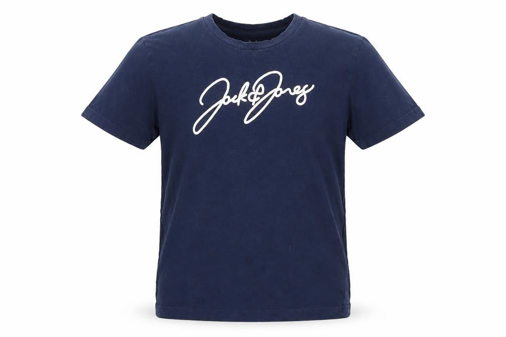 Jack & Jones Boys Blue T-Shirt Size 12Y Logo Casual Wear