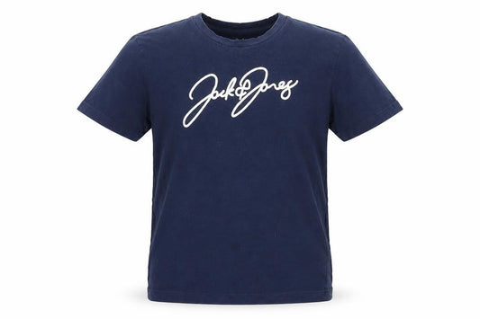 Jack & Jones Boys Blue T-Shirt Size 12Y Logo Casual Wear