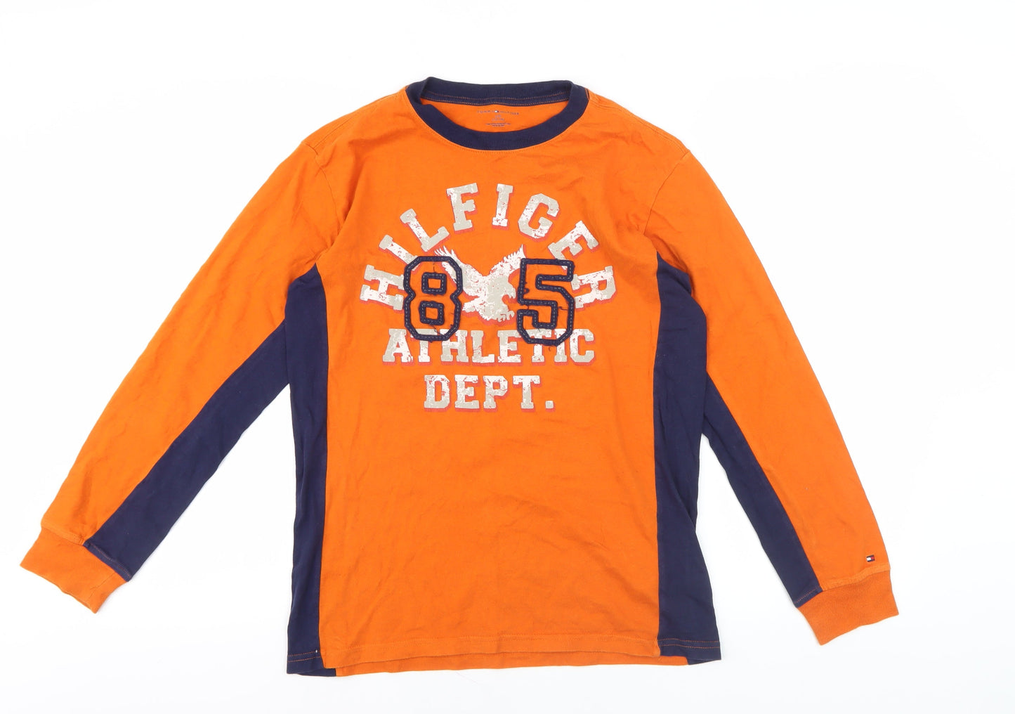 Tommy Hilfiger Teens Orange Long Sleeve T-Shirt, Size 12