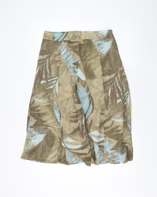 Gelco Women's Multicoloured Floral Skirt Size 10