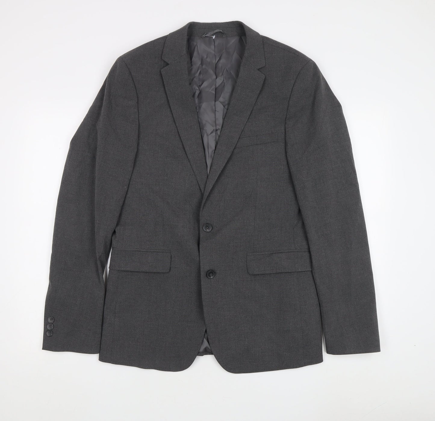 John Lewis Men's Grey Wool Blazer, 40L, Formal Jacket