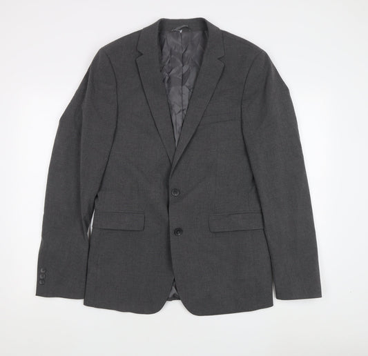 John Lewis Men's Grey Wool Blazer, 40L, Formal Jacket
