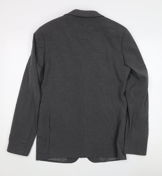 John Lewis Men's Grey Wool Blazer, 40L, Formal Jacket