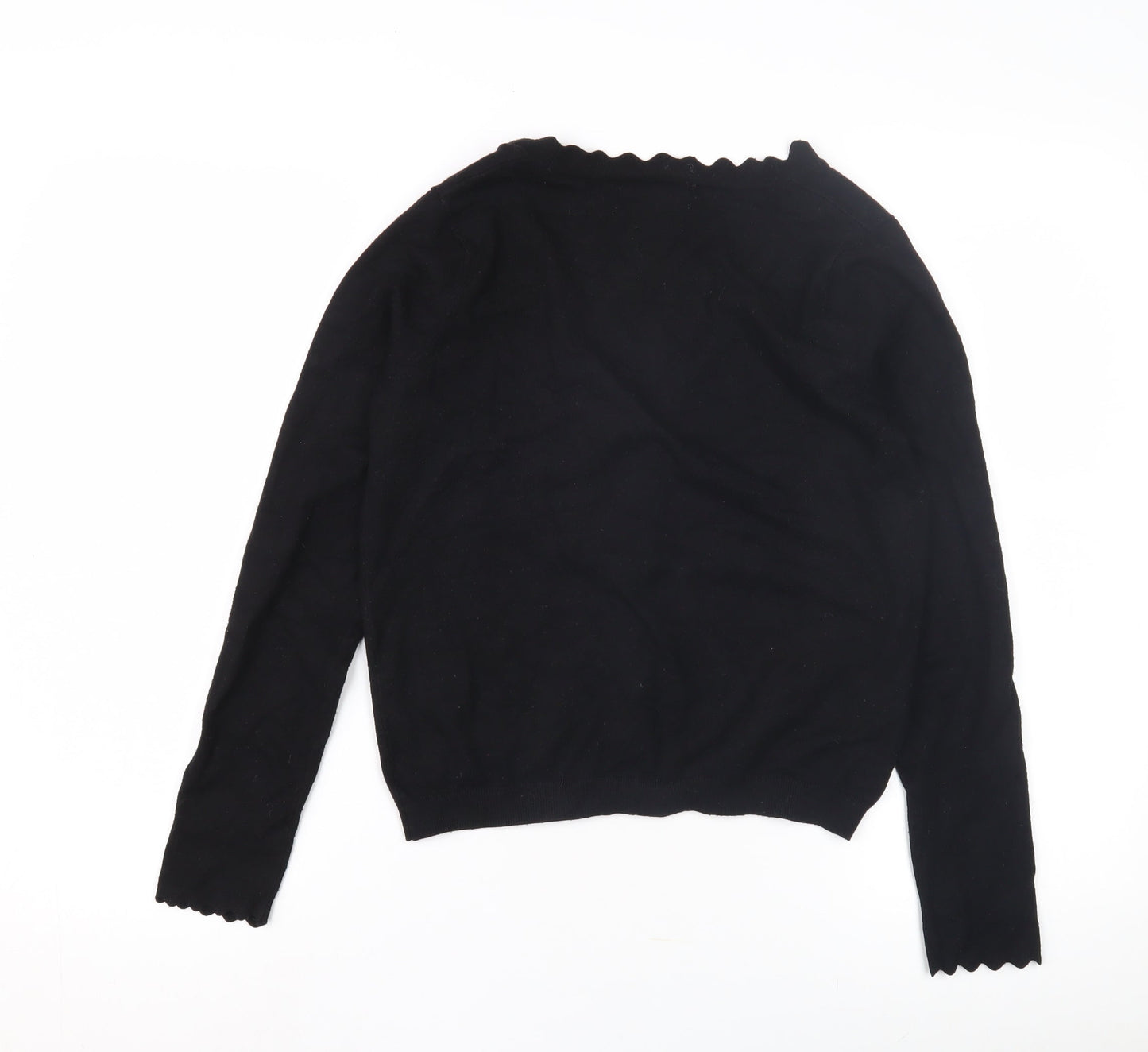 MNG Women's Black Cardigan S - Classic Knit Style