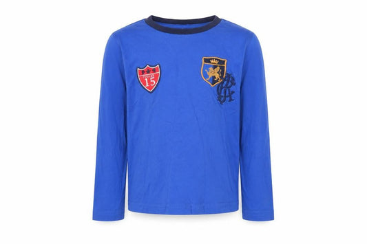 Joules Boys Blue Long Sleeve T-Shirt 3-4 Years - Sporty Style