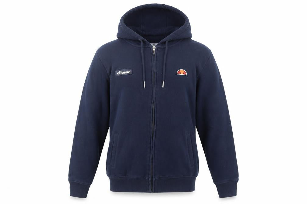 Womens UK 10 Regular ellesse Blue Full Zip Hoodie