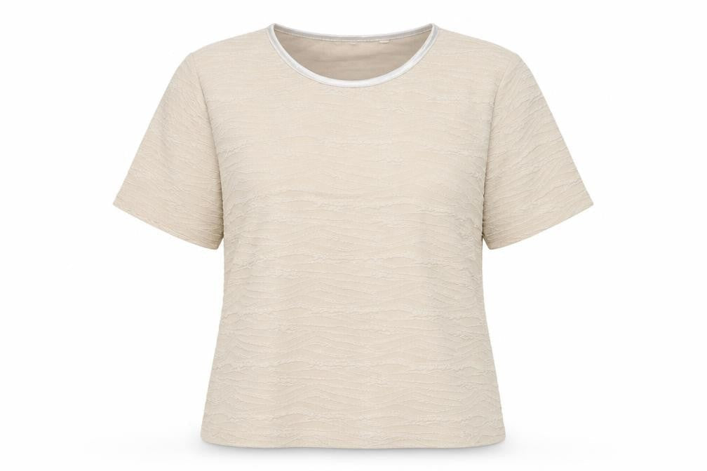 Honor Millburn Beige Women's T-Shirt, Size L, Casual Wear