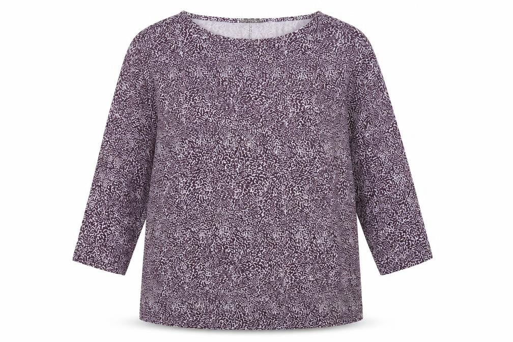 Womens UK Size M Jaeger Multicoloured Viscose Blend T-Shirt