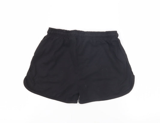 Kangaroo Roo Boys Black Athletic Shorts, Size 11 Years