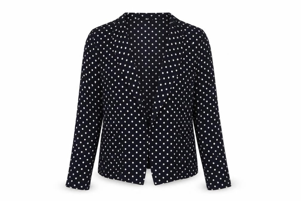 Wallis Women's Black Polka Dot Jacket - Size M