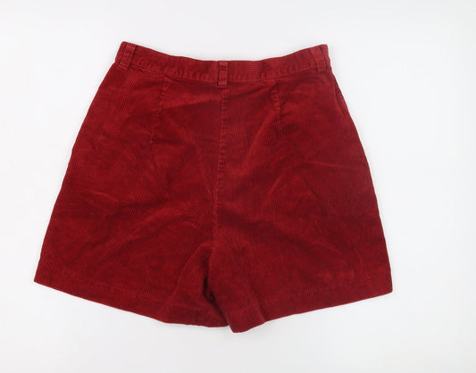 United Colors of Benetton Women's Red Chino Shorts