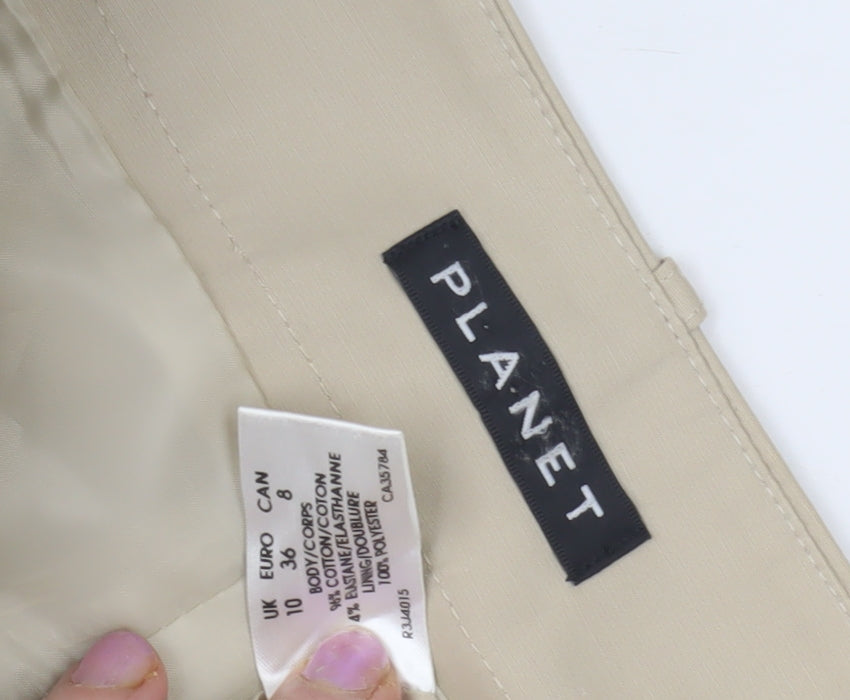 Planet Women's Beige Pencil Skirt Size 10 Formal Elegant
