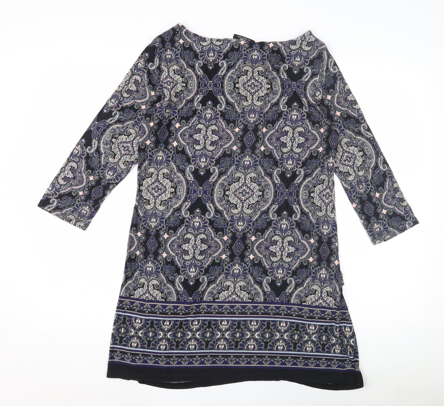 Wallis Womens Paisley Dress, Multicolour, M, Casual Wear