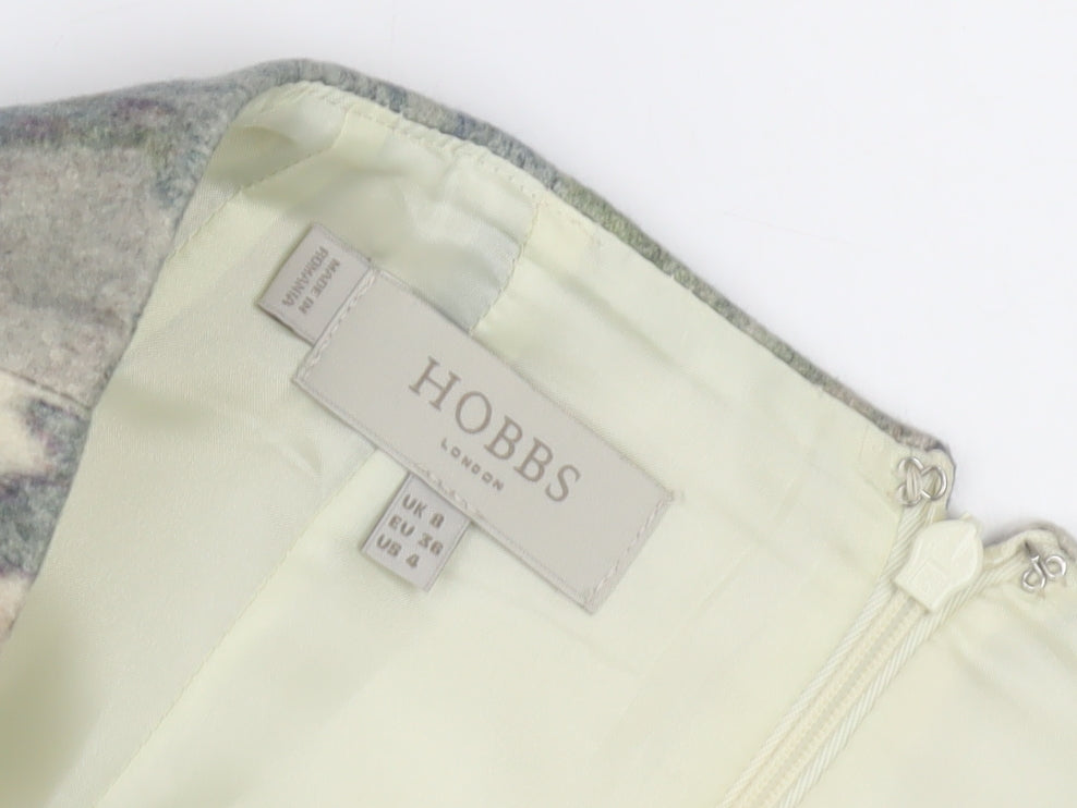 Hobbs Women's Multicoloured Wool Pencil Skirt, Size 8