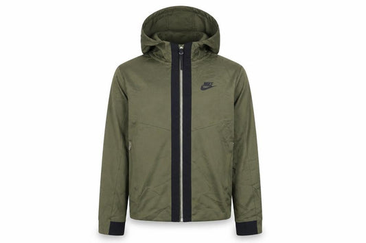 Nike Boys Green Full Zip Hoodie M - Casual Sportswear