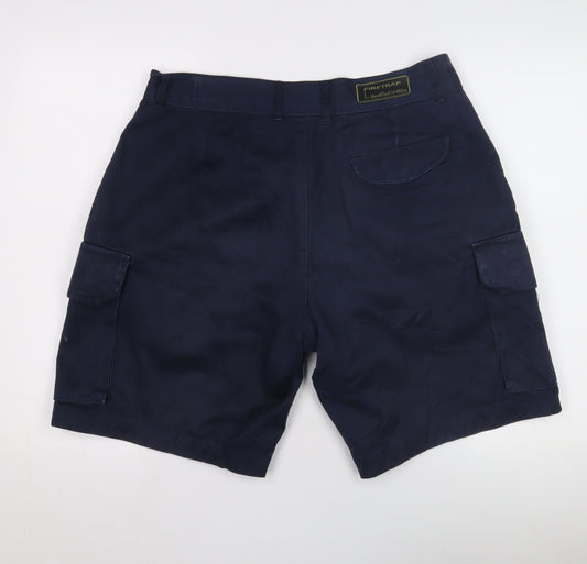 Firetrap Men's Blue Cargo Shorts Size 34