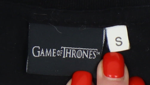 Game of Thrones Black T-Shirt S Unisex Adults