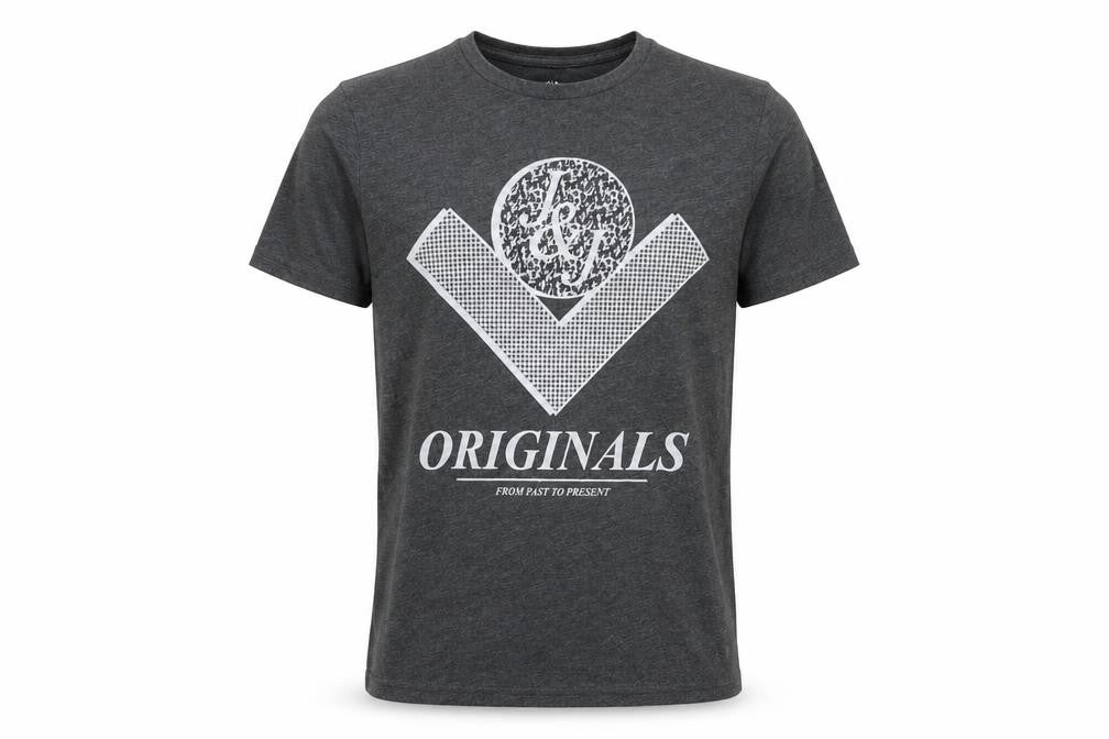 Mens UK Size S JACK & JONES Black  Cotton T-Shirt