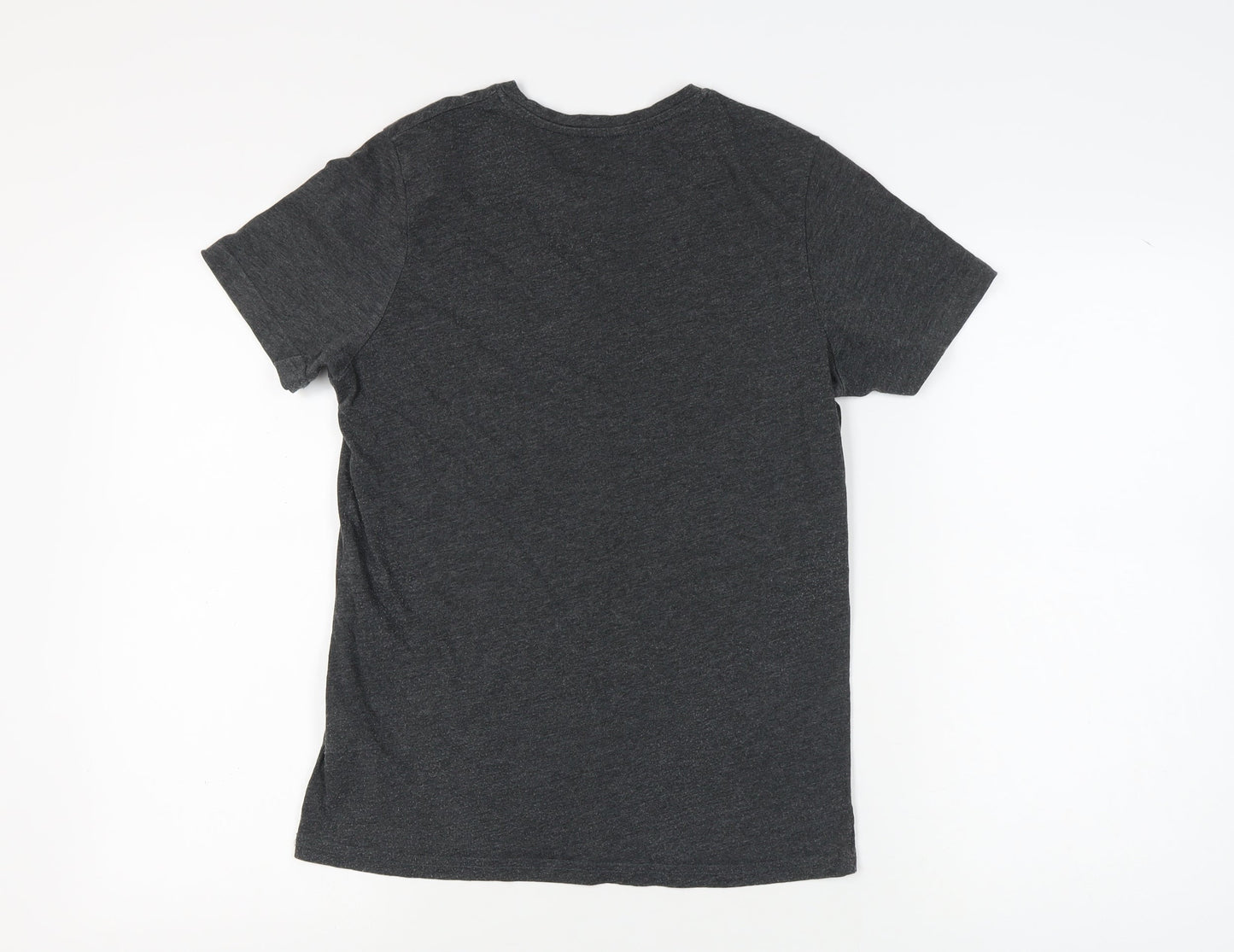 Jack & Jones Men's Black Graphic T-Shirt, S, Casual Style