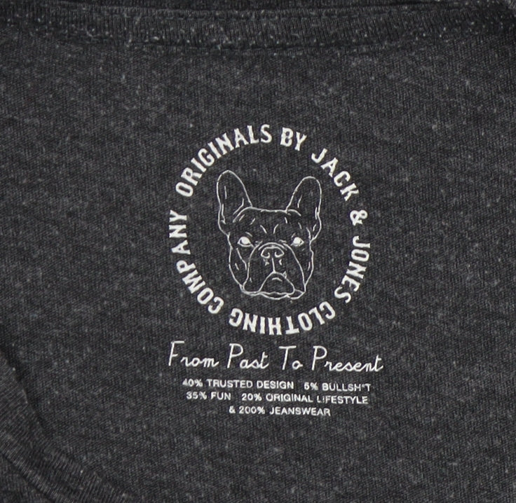 Jack & Jones Men's Black Graphic T-Shirt, S, Casual Style