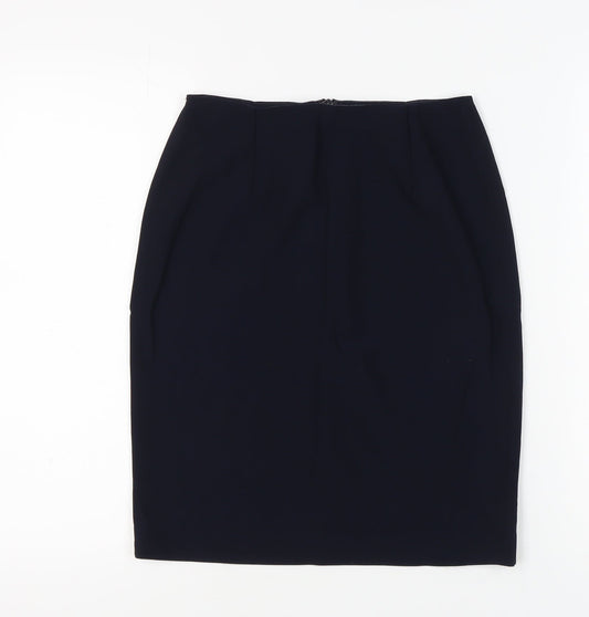 Ralph Lauren Women's Blue Wool Pencil Skirt Size 6