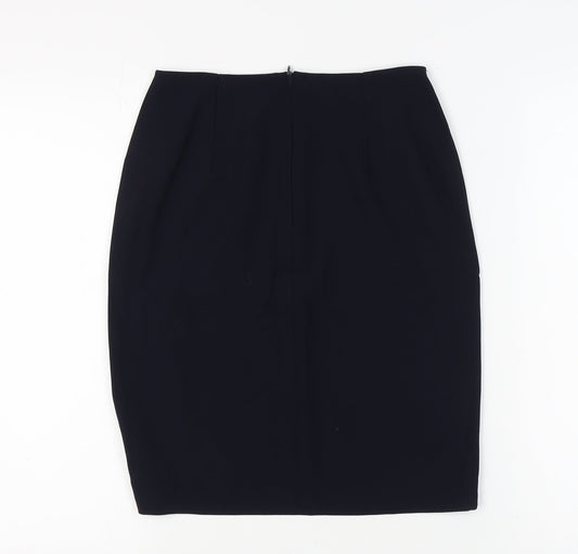Ralph Lauren Women's Blue Wool Pencil Skirt Size 6