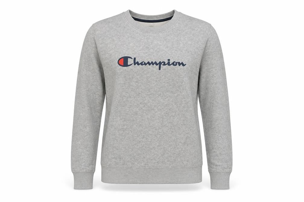 Unisex Adults UK M Regular Champion Grey Pullover Sweatshirt