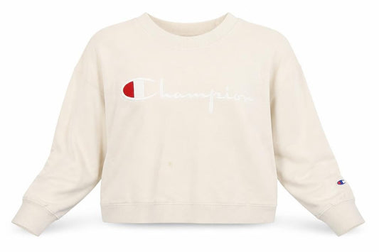 Womens UK XS Regular Champion Beige Pullover Sweatshirt