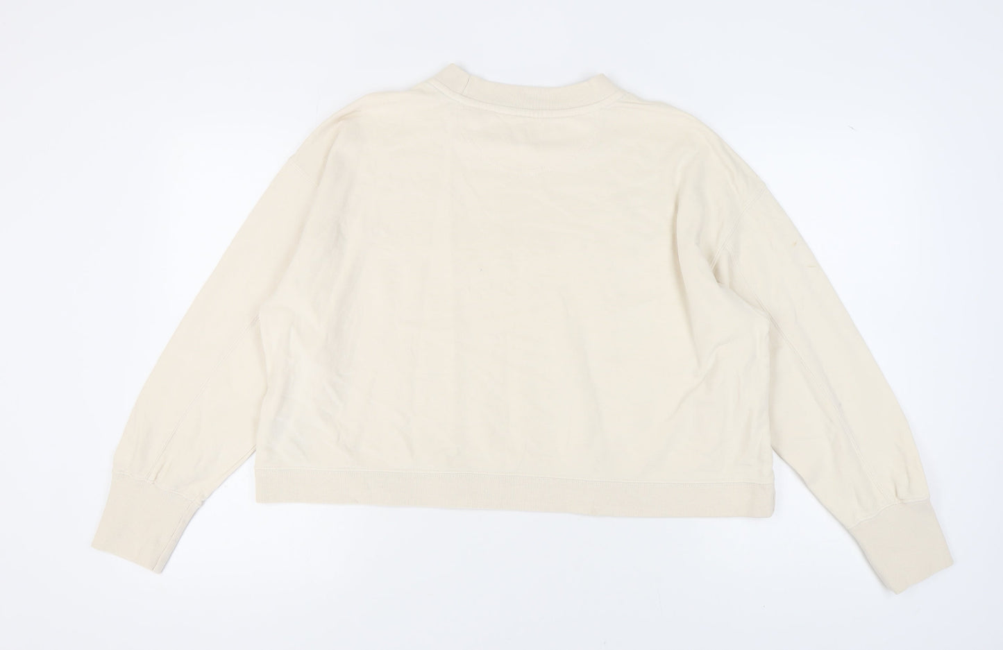 Champion Women’s Beige Pullover Sweatshirt XS Logo