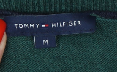 Tommy Hilfiger Women's Multicoloured Striped V-Neck Jumper