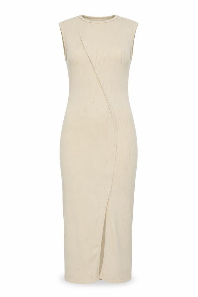 PrettyLittleThing Women Beige Bodycon Dress Size 6