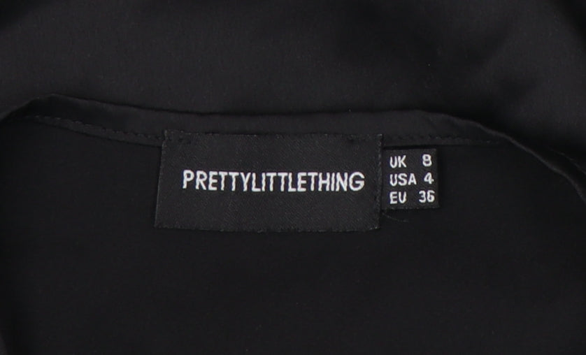 PrettyLittleThing Women's Black Dress Size 8
