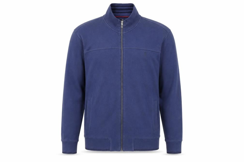 Marks and Spencer Men's Blue Full Zip Sweatshirt, M