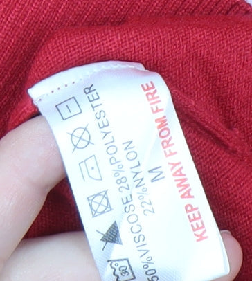 Pebble Bay Women's Red Crew Neck Jumper - Size M