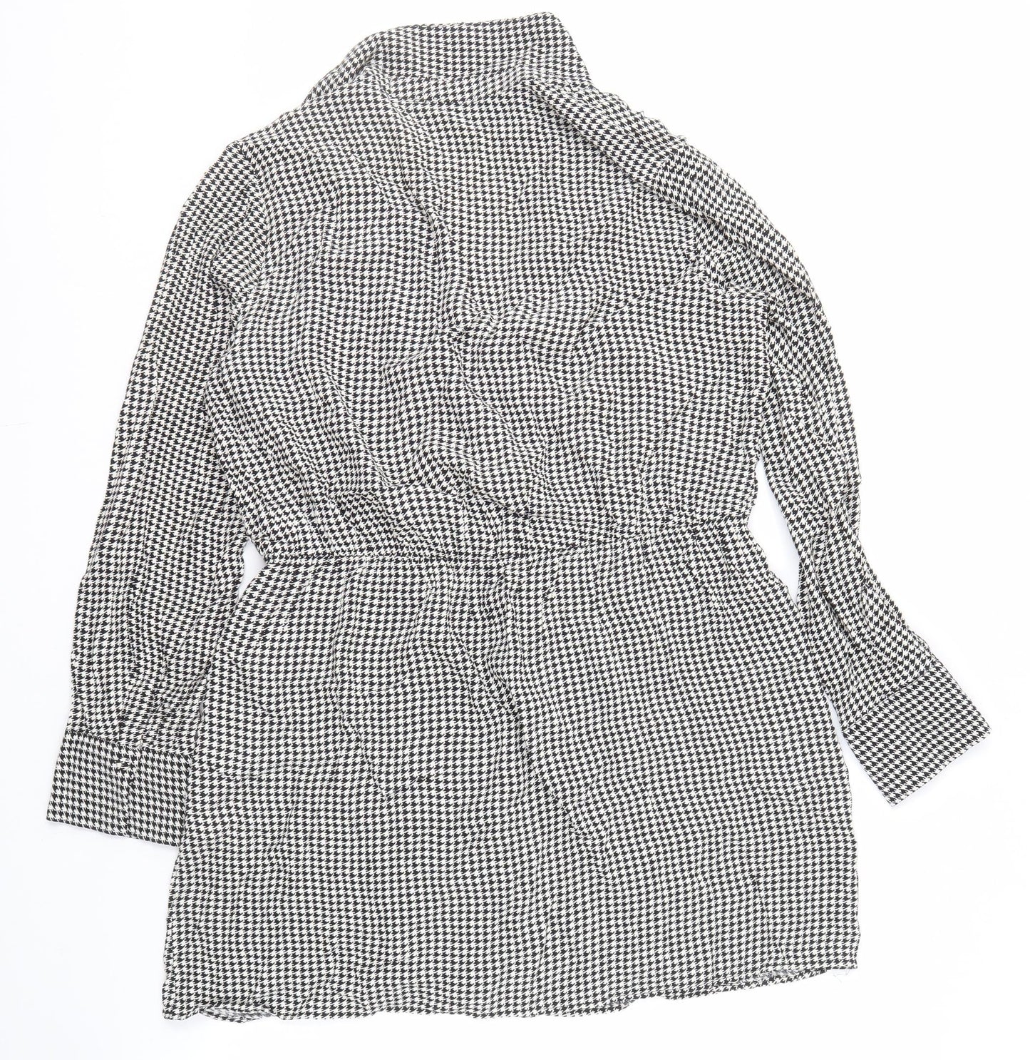 Zara Women Multicoloured Houndstooth Dress Size 14