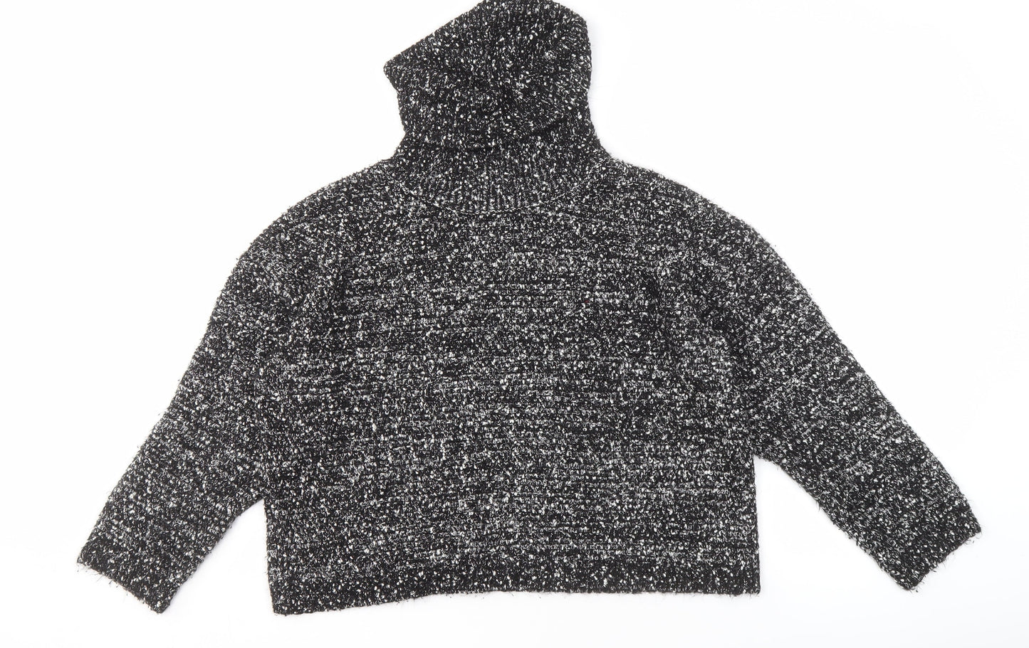 Mango Women's Black Roll Neck Pullover Jumper S