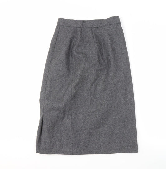 Hamells Women's Grey Midi Pencil Skirt Size 12