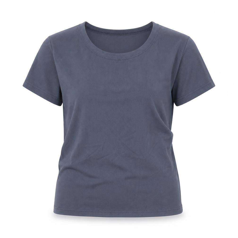Womens UK Size XL White Fox Blue Nylon T-Shirt