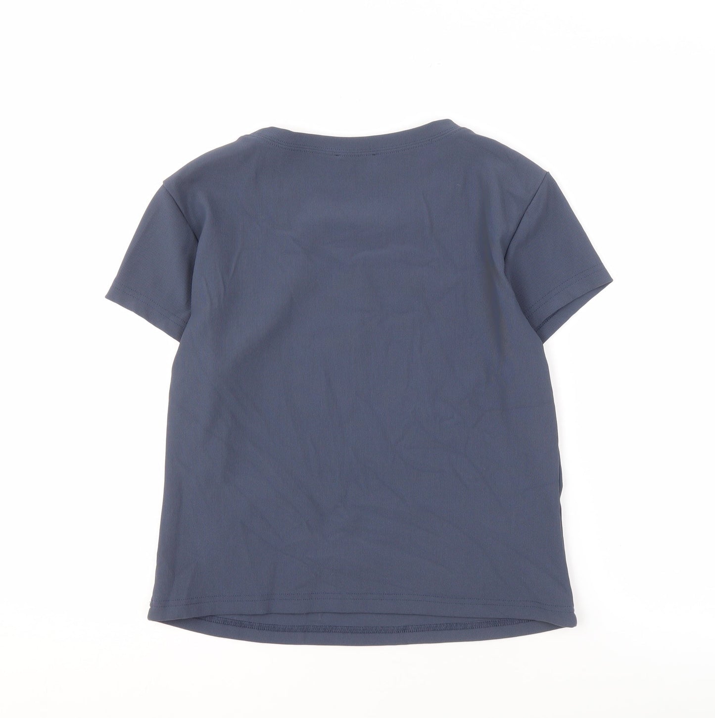 Womens UK Size XL White Fox Blue Nylon T-Shirt