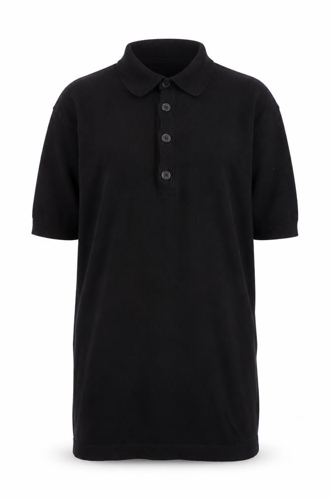 Zara Men's Black Polo Shirt, Size S, Short Sleeve